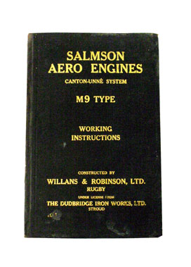 Lot 404 - Salmson M9 Aero Engine Instruction Book