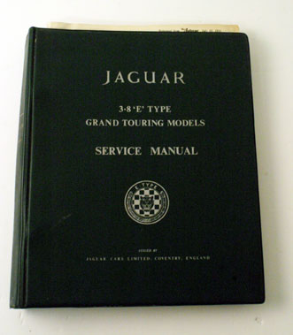 Lot 45 - Jaguar E-Type 3.8 Litre Workshop Manual