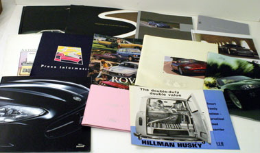 Lot 61 - British Car Sales Brochures