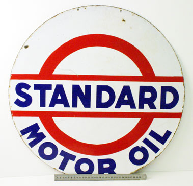 Lot 815 - Standard Motor Oil Enamel Garage Sign