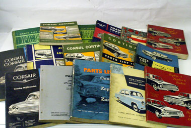 Lot 75 - 1950s/1960s Ford Parts Lists