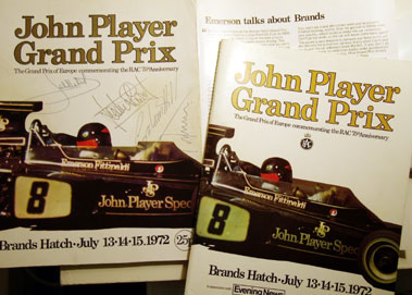 Lot 617 - Signed 1972 British Grand Prix Programme Pack