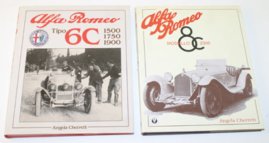 Lot 4 - Alfa Romeo 6c & 8c Books By Angela Cherrett