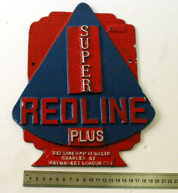 Lot 817 - Redline Super Plus Cast Metal Wall Plaque