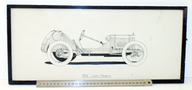Lot 512 - 1906 Lion-Peugeot Artwork