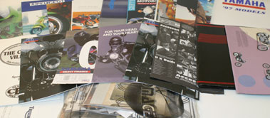 Lot 400 - Quantity Of Motorcycle Brochures, Press Packs & Photographs