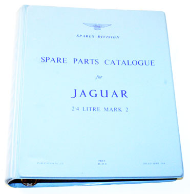 Lot 51 - Jaguar Mk2 2.4 Litre Spare Parts List