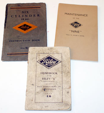 Lot 55 - Riley 9 & 14 Factory Technical Literature