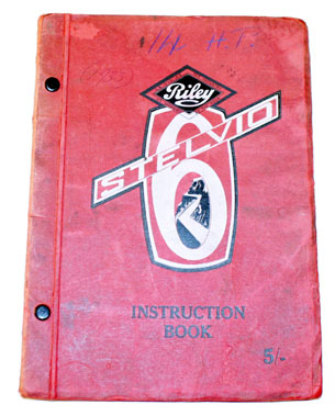 Lot 63 - Riley Stelvio 6 Instruction Book