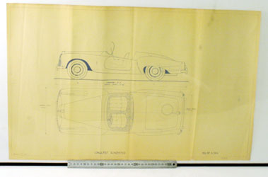 Lot 513 - Daimler Conquest Roadster Technical Drawing