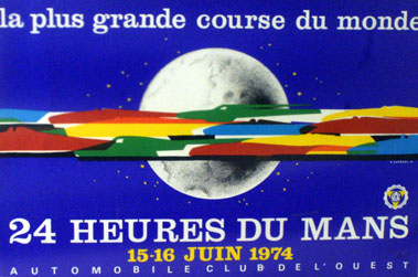 Lot 516 - Le Mans 24hrs 1974 Event Poster