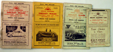 Lot 87 - Pre-War Shelsley Walsh Race Programmes