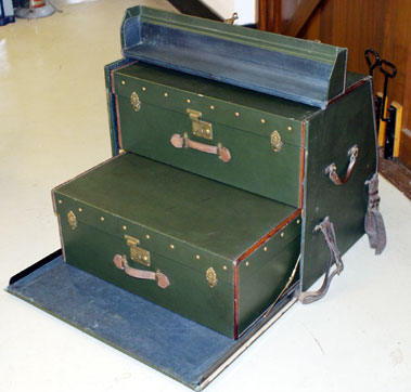 Lot 337 - Finnegans Car Trunk With Matching Cases