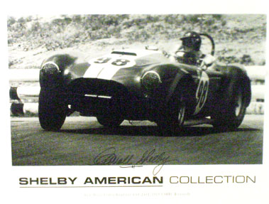 Lot 523 - Signed Ac Cobra Poster