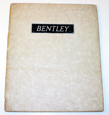 Lot 105 - 1936 Bentley 3.5 Litre Sales Brochure