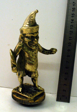Lot 331 - Brass Mr Punch Character Accessory Mascot