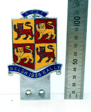 Lot 919 - 1938 Welsh Rally Competitors Award