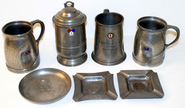 Lot 939 - Pewter Tankards & Awards From Bert Hadley