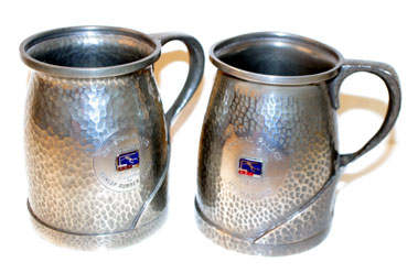 Lot 942 - Two Pewter Crystal Palace Award Tankards