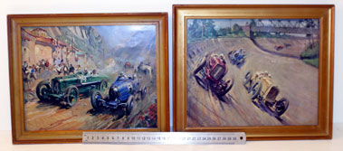 Lot 500 - Two Colour Prints Of Racing Sunbeams