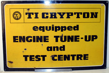 Lot 803 - Ti Crypton Tuning Centre Enamel Sign