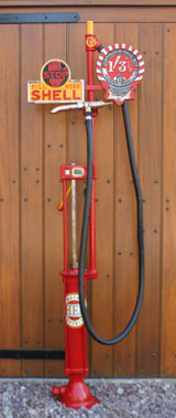 Lot 813 - Gilbert & Barker Hand Operated Petrol Pump