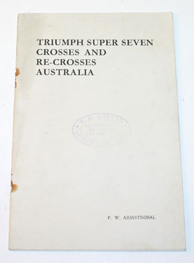 Lot 18 - Triumph Super Seven Across Australia Sales Broch Ure
