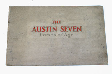 Lot 21 - 1933 Austin Seven Sales Brochure