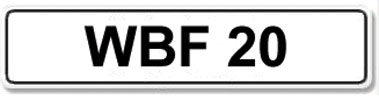Lot 11 - Registration Number WBF 20