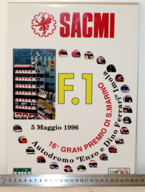 Lot 700 - 1996 San Marino Grand Prix Souvenir Tile