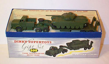 Lot 215 - Dinky No.698 Tank Transporter Gift Set