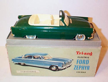Lot 254 - Triang 1:20 Scale Plastic Battery Operated Ford Zephyr Convertible