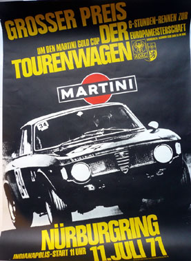 Lot 520 - 1971 Nurburgring Touring Car Event Poster