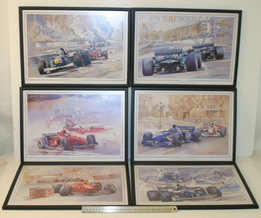 Lot 525 - 1996 Season F1 Prints By Craig Warwick