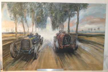 Lot 529 - 1902 Dieppe Road Race Original Artwork By Bd Taylor