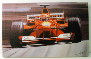 Lot 500 - Ferrari F1 Canvas Print By Graham Bosworth