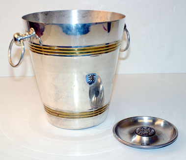 Lot 203 - Barc Badged Ice Bucket & St Christopher Desk Top Piece