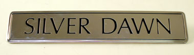 Lot 353 - Rolls-Royce Silver Dawn Boot Lid Badge