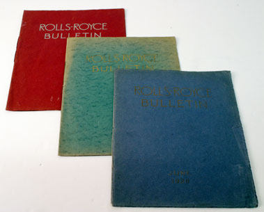 Lot 101 - Assorted Early Rolls-Royce Bulletins