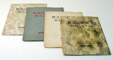 Lot 103 - Assorted Early Rolls-Royce Bulletins