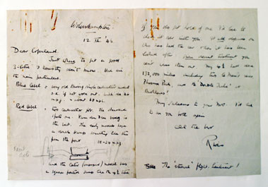 Lot 105 - Illustrated Four Page Letter By Rivers Fletcher