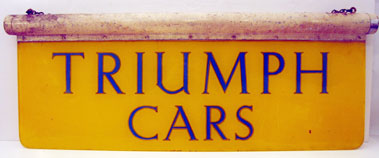 Lot 810 - Triumph Cars Illuminated Showroom Panel