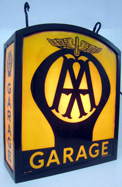 Lot 822 - Aa Illuminated Garage Lightbox