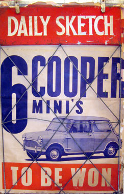 Lot 824 - Mini Cooper Newspaper Advertisement