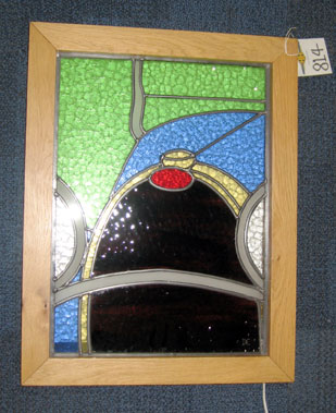 Lot 814 - Bugatti Type 55 Stained Glass Panel