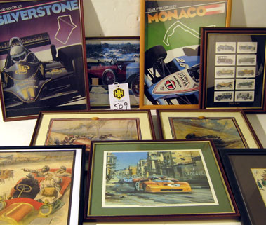 Lot 509 - Assorted Motoring Artwork