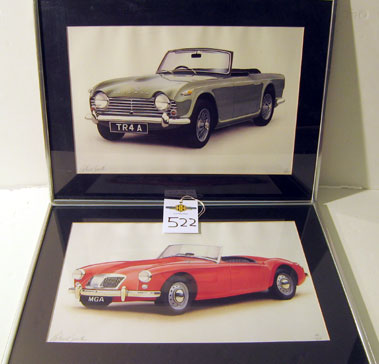 Lot 522 - Mg And Triumph Artwork