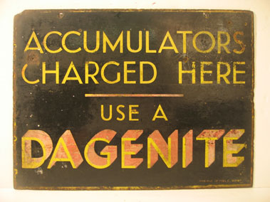 Lot 836 - Dagenite Enamel Sign