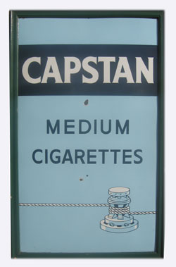 Lot 846 - Large Capstan Medium Cigarettes Enamel Sign