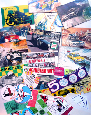 Lot 713 - Castrol Achievements, Stickers & Passes